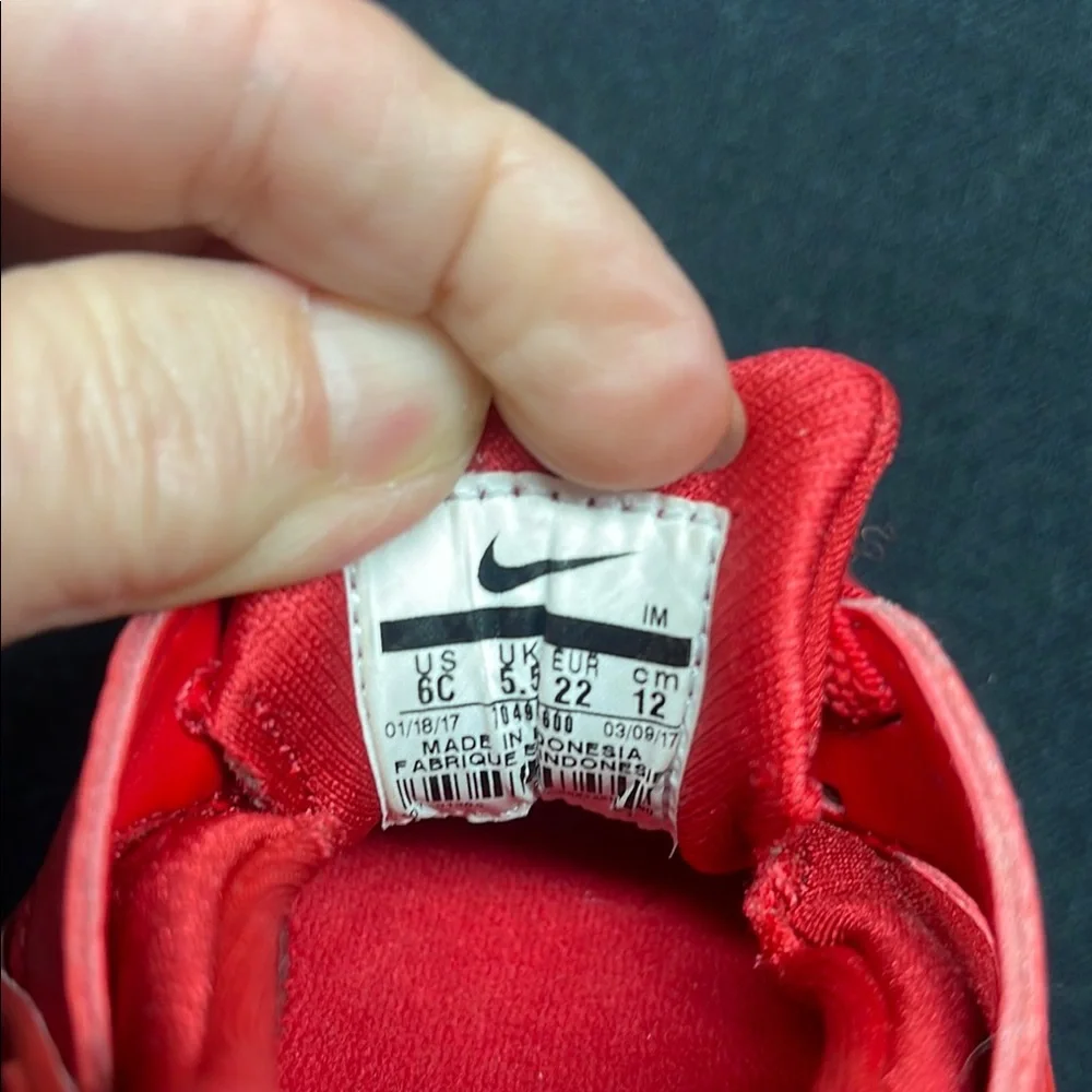 Nike Red Sneakers Chunky Design